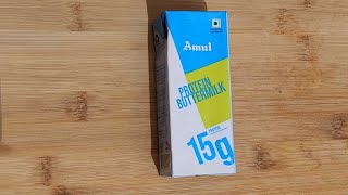 Amul Protein Buttermilk Review and Flavorful Recipe  Transform Your Drink AHealthyHustler [upl. by Ahsenyt]