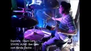 Expoleta  DRUM CAM  STAYIN ALIVE  Bee Gees [upl. by Lennon]