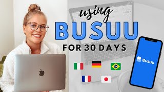 I Tried Busuu for 30 Days 🇮🇹  Language Learning App Review [upl. by Navad]