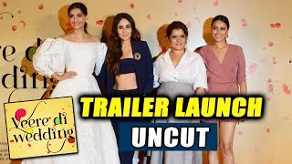 Veere Di Wedding Trailer Launch Full Video  Kareena Kapoor Sonam Kapoor Swara Bhaskar Shikha [upl. by Cristabel]