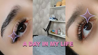 🌼A Day in My Life as a Lash salon owner🌼 [upl. by Awuhsoj]