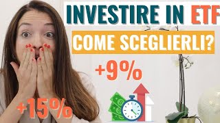 INVESTIRE IN ETF 3 MIGLIORI DA TENERE  COSA SONO CONVIENE COME SCEGLIERLI SampP 500 o MSCI WORLD [upl. by Amy857]