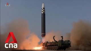 North Korea state TV airs footage of new ICBM launch [upl. by Ahsiekar]