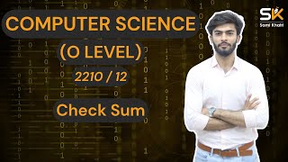 Check Sum  Error Detection Methods  Data Transmission  O Level Computer Science  Paper 1 [upl. by Aisiat]