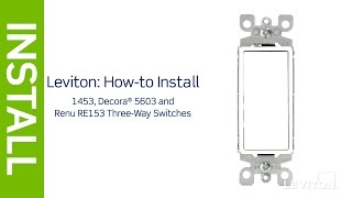 How to wire a 3Way Light Switch  Leviton [upl. by Erdua]