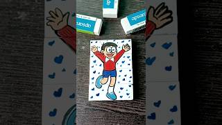 Nobita Drawing on Eraser  Nobita from Doraemon art nobita shorts ytshorts MissAgrawal21 [upl. by Sidoon]