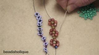 How to Bead Weave a Daisy Chain [upl. by Ailec]