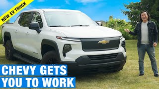 DRIVEN 2024 Chevrolet Silverado EV  Chevy’s AllElectric Truck  Interior Tech amp More [upl. by Aihsik974]