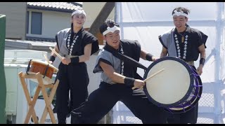 JPN Taiko Annakasogo HS Drum Team Plays ’ Bmper Crop in Annaka Marathon Festival Event [upl. by Anivid]