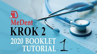 Krok 2 2020 Booklet  Medicine  Tutorial 1 [upl. by Airdnalahs]