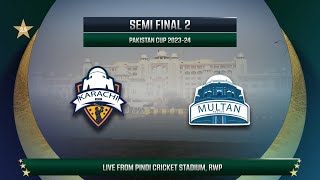 Live  Karachi Whites vs Multan  Match 29  2nd Semi Final  Pakistan Cup 202324  PCB [upl. by Nnylf]