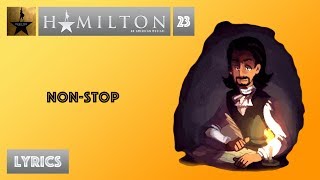 23 Hamilton  NonStop VIDEO LYRICS [upl. by Saidee914]