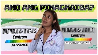 CENTRUM SILVER ADVANCE BENEFITS TAGALOG  CENTRUM SILVER vs CENTRUM ADVANCE [upl. by Gnov]