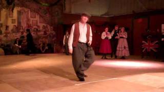 Oldstyle Irish step dance  Michael Riemer at the 2011 Dickens Fair [upl. by Audre]