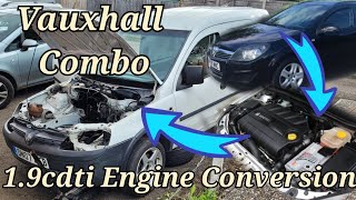 Vauxhall Combo 13 to 19 cdti Engine Conversion Part 1 [upl. by Tevlev]