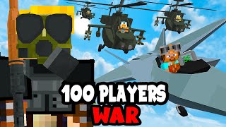 100 Players Simulate WAR in Minecraft [upl. by Brinkema]