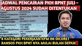 JADWAL CAIR PKH BPNT JULI  AGUSTUS SUDAH ADA❗️8 KRITERIA KPM INI DICORET BANSOSNYA BULAN DEPAN [upl. by Orlan551]