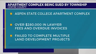 Luxury apartment project sued for overdue payments to College Township [upl. by Sirraj990]