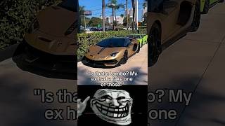 When her ex had a quotfakequot Lambo ☠️ lamborghini lambo hypercar supercars carlover supercar car [upl. by Ainehta]