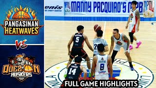 MPBL Highlights  Pangasinan HeatWaves VS Quezon Huskers  2024 MPBL Season mpblhighlights [upl. by Enyalb416]