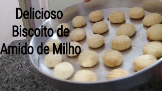 Você tem Amido de Milho Vamos fazer delicioso Biscoito [upl. by Eicyak]