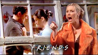 Phoebe Finds Out About Chandler amp Monica  Friends [upl. by Sillek92]