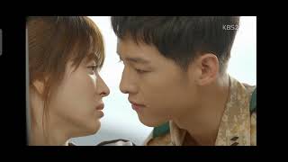 Song Joong Ki Song Hye Kyo Kiss Scene BTS Behind The Scene DOTS 송중기 송혜교 태양의 후예 키스 장면 뒤에 [upl. by Rush503]