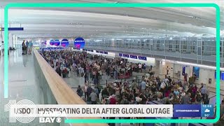 US opens investigation into Delta after global tech meltdown leads to massive cancellations [upl. by Zailer]