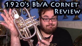 Review of a Family Heirloom Cornet  Silbron NVA Boosey and Co from 1920 [upl. by Dlanar703]