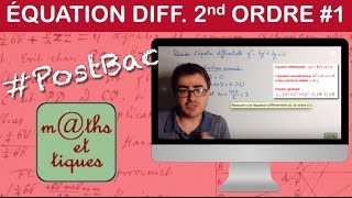 Résoudre une équation différentielle du 2e ordre 1  PostBac [upl. by Dayle]