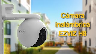 Cámara inalámbrica WiFi resolución 2K detección de movimiento y seguimiento automático EZVIZ H8 [upl. by Htide836]