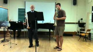 Trombone Masterclass with Ron Barron [upl. by Wandie]