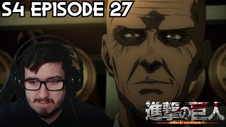 ATTACK ON TITAN SEASON 4 EPISODE 27 REACTION [upl. by Estella]