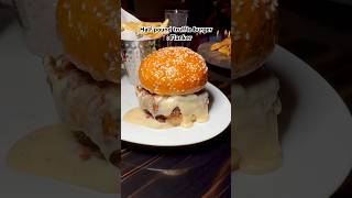 Table side raclette cheese on a burger Tell me when burger cheeseburger truffle cheese [upl. by Dwayne]