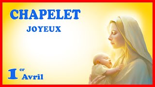 CHAPELET 🙏 Lundi 1er Avril  Mystères Joyeux PÂQUES [upl. by Airetal259]