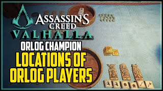 All Orlog Players Locations Assassin’s Creed Valhalla Orlog Champion Trophy  Achievement [upl. by Nari]