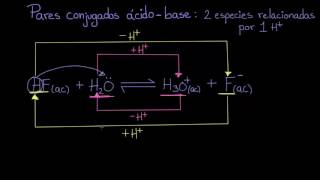 Pares conjugados ácidobase  Química  Khan Academy en Español [upl. by Jeminah698]