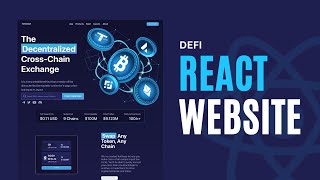 React JS Project Tutorial DeFi Crypto Website  Front End [upl. by Lainahtan]