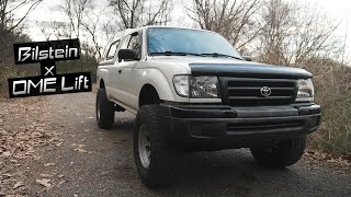 Installing A 3 Inch Lift On My First Gen Tacoma  Bilstein 5100 x Old Man Emu Springs [upl. by Mallorie]