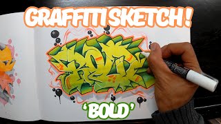 Graffiti Blackbook Sketch quotBOLDquot [upl. by Milda]