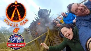 Riding WICKER MAN and more at Alton Towers [upl. by Renaldo]