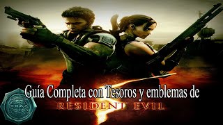 Resident Evil 5 Speedrun Completo  Todos los Emblemas y Tesoros [upl. by Pippy]