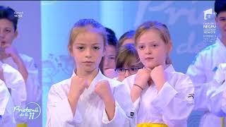 Lecția de karate  tehnici de bază prezentate de frații Cheleș [upl. by Austen]