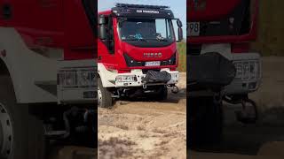 Szkolenie strażwterenie osp psp offroad 4x4 firefighter fire strażpożarna car iveco truck [upl. by Hsepid133]