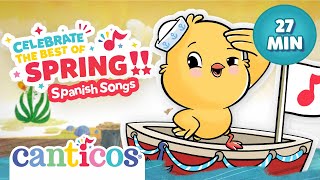 Compilation Celebrate the best of Spring  Childrens songs in Spanish  Canticos cartoon song [upl. by Idolla538]