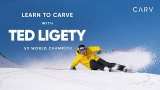 Learn to carve with Ted Ligety 5x world champion  CARV [upl. by Atile771]