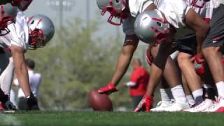 Lobo Football First Day of Helmets Spring 2017 [upl. by Olegnad515]