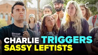 Lefty throws tantrum at Charlie Kirk [upl. by Gefen]