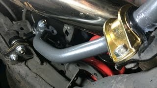 DIY Progress Rear Sway Bar Install Part 1 Remove Stock Bar [upl. by Rodavlas]