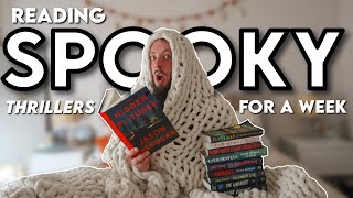 Reading Spooky Thrillers For A Week  Reading Vlog [upl. by Mordecai313]